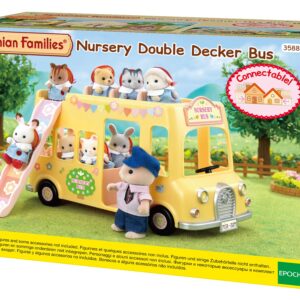 Sylvanian Families 5275 Nursery Double Decker Bus Creche, Multicolor, Standard