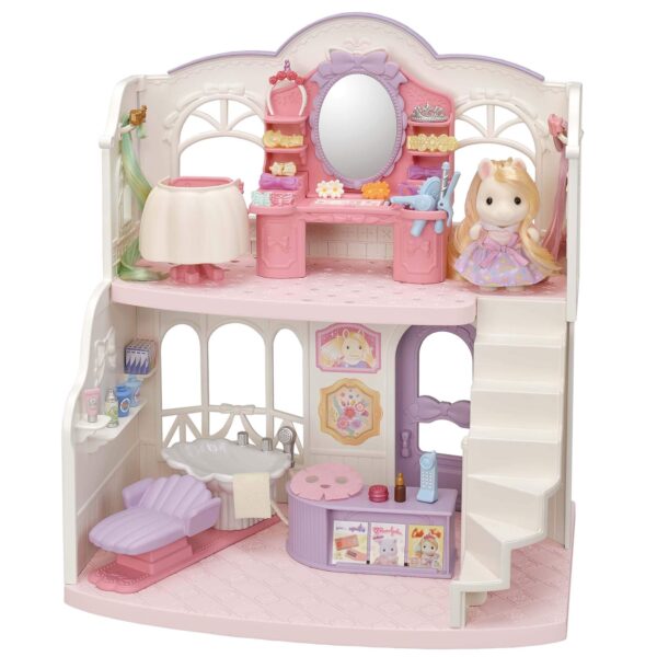 Sylvanian Families 5643 Pony's Stylish Hair Salon - Dollhouse Playsets, colorful